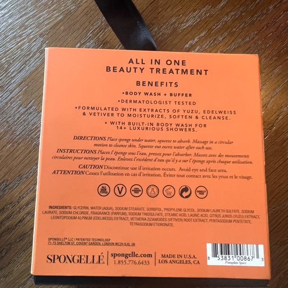 Spongelle & purlisse pumpkin beauty & care set - Picture 4 of 7